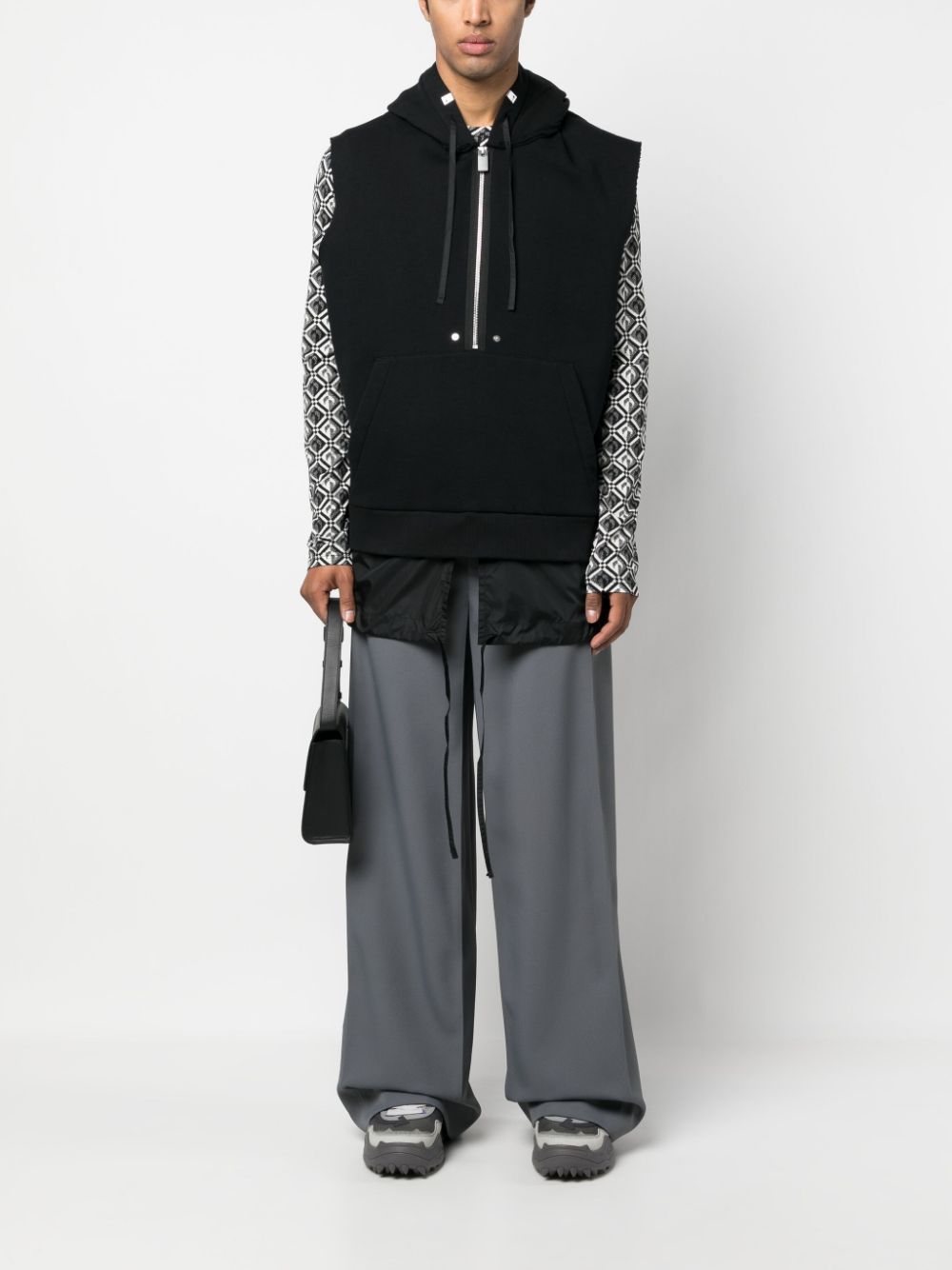 1017 ALYX 9SM half-zip fastening sleeveless hoodie