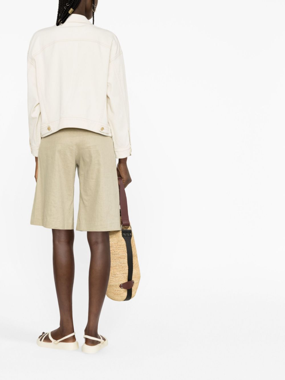 Brunello Cucinelli  button-fastening denim jacket