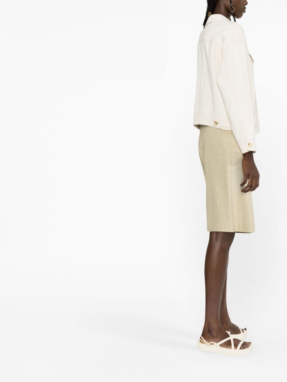 Brunello Cucinelli  button-fastening denim jacket