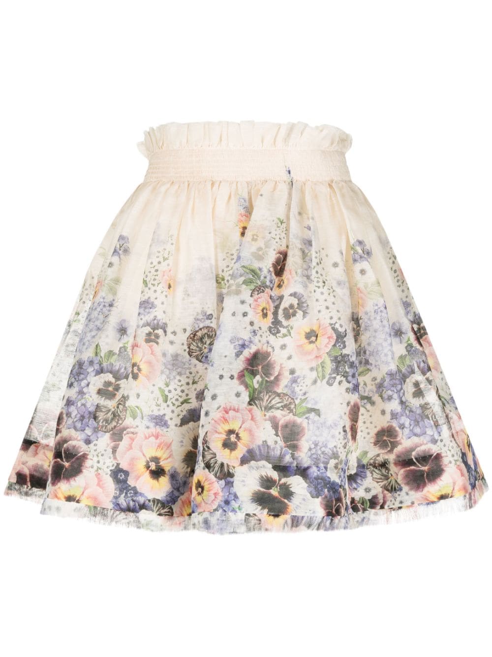 ZIMMERMANN  Tama floral-print miniskirt