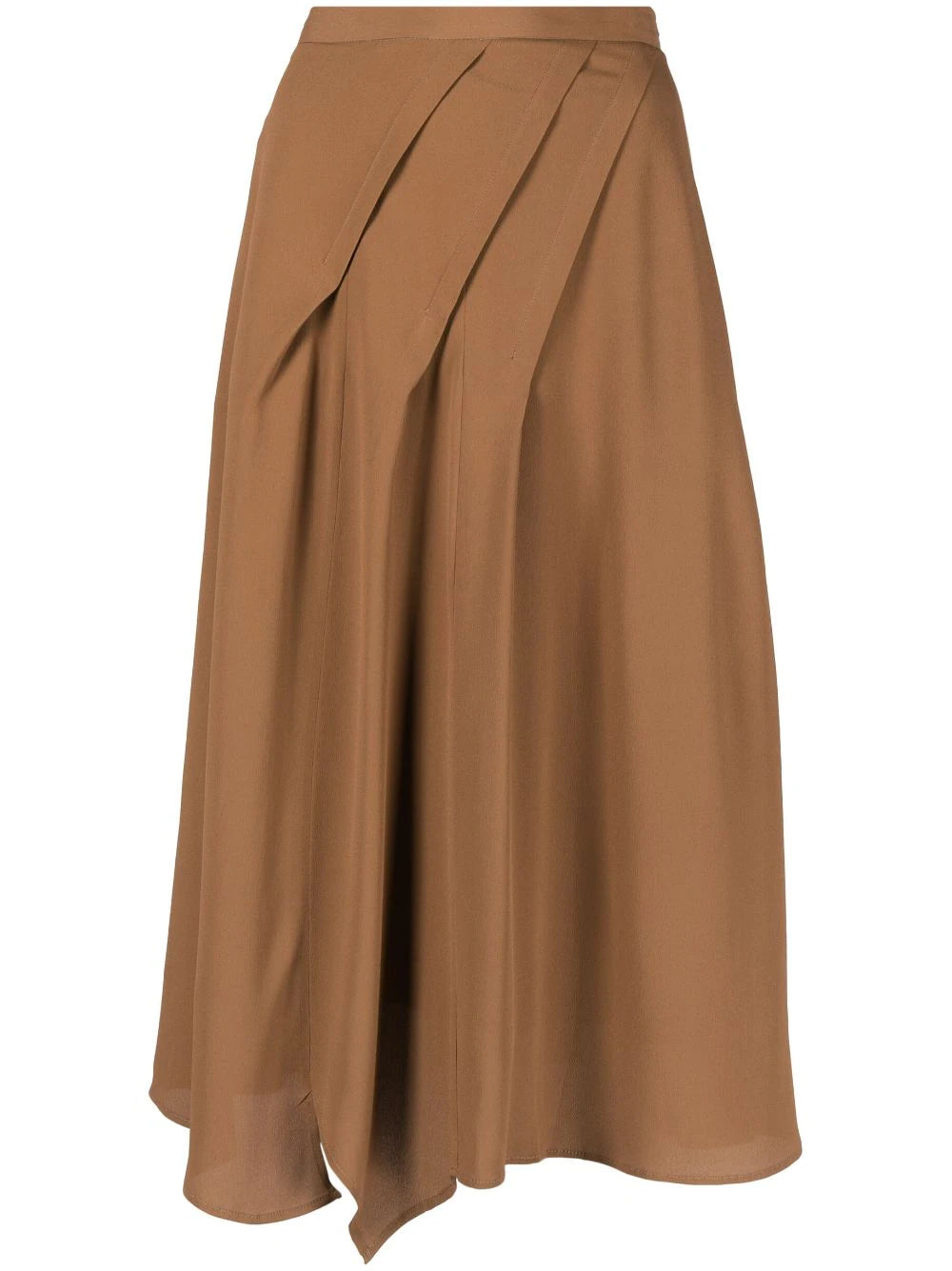 Blanca Vita  draped midi skirt
