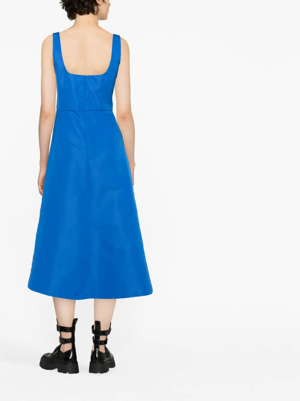 Alexander McQueen  asymmetric draped midi dress