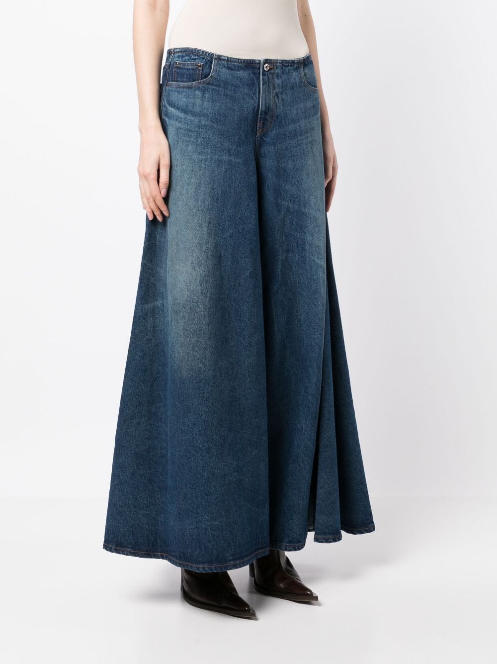 Y/Project  denim maxi skirt