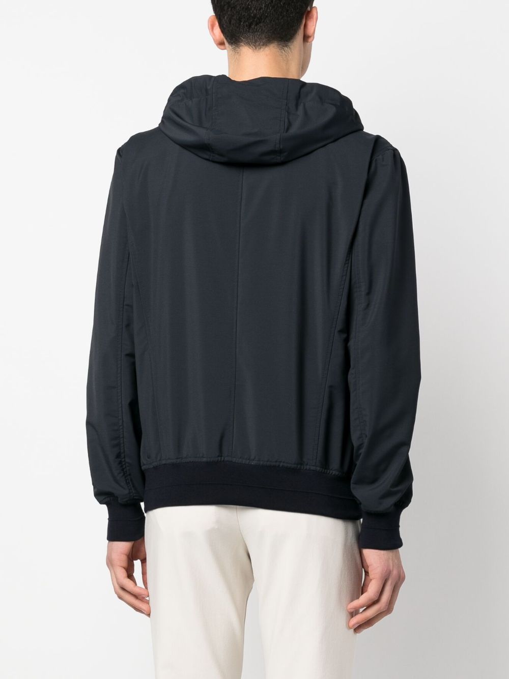 Barba  wool blend hooded jacket