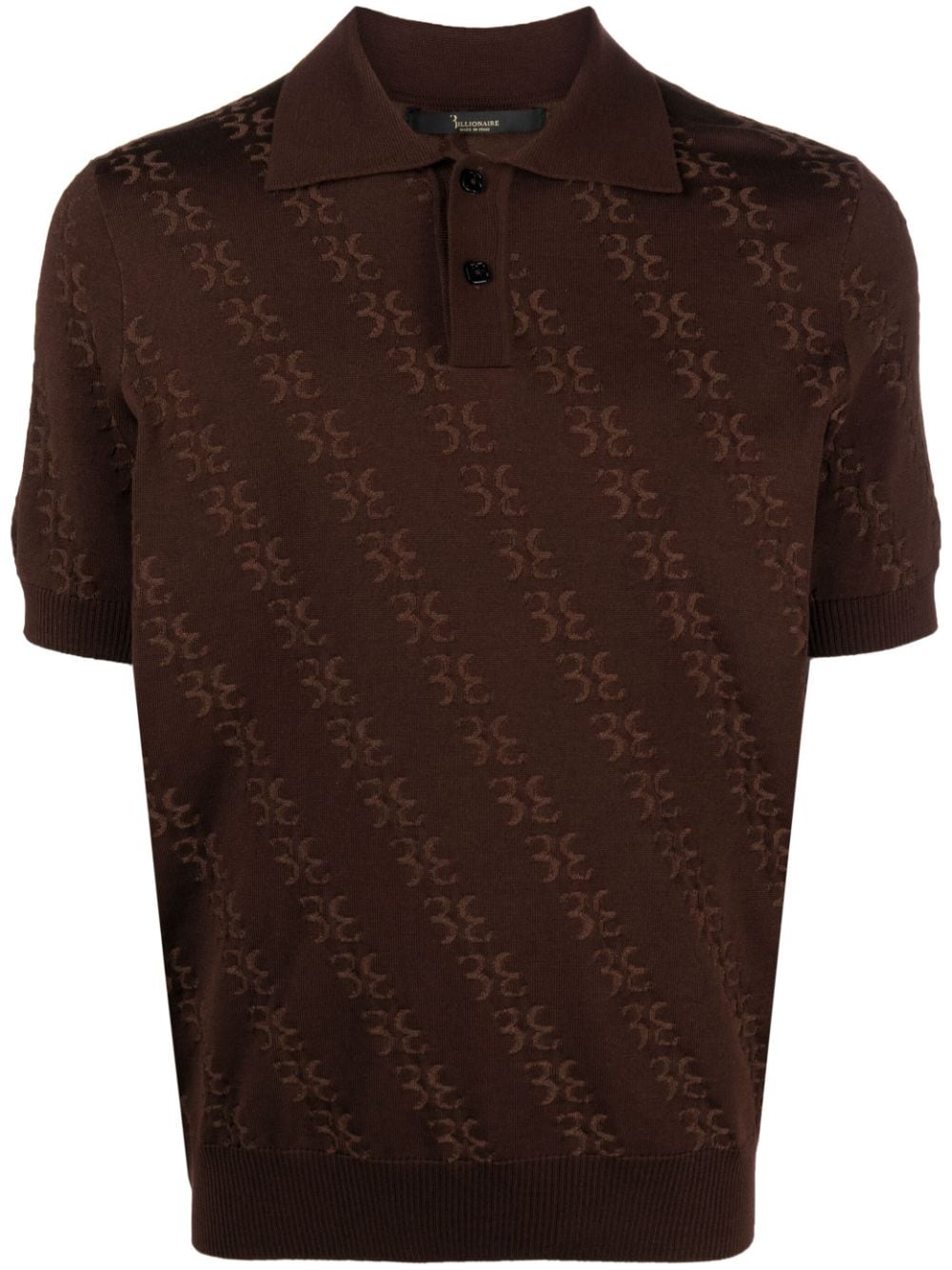 Billionaire  merino-blend polo shirt