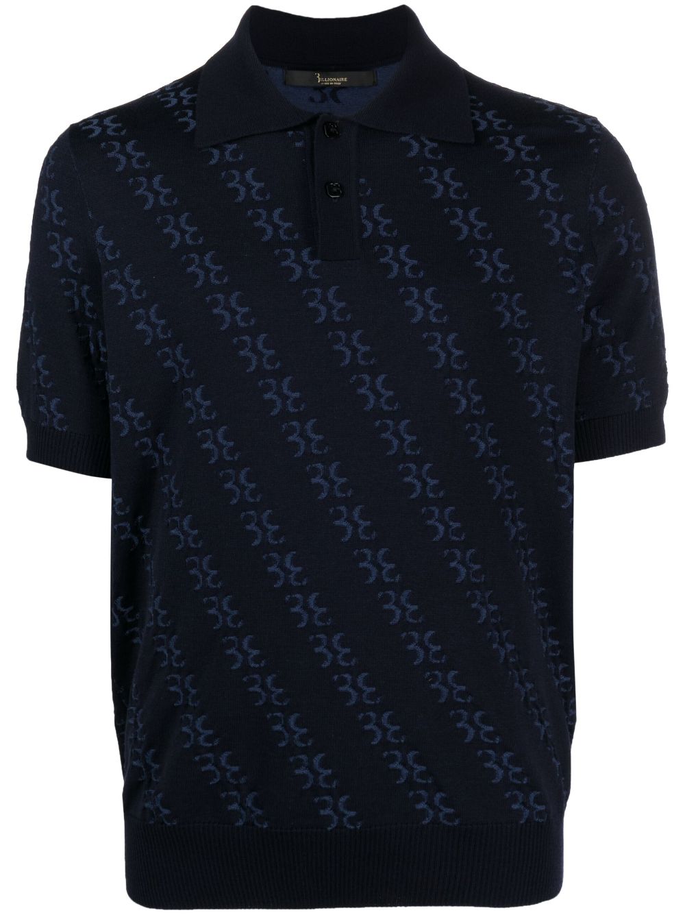 Billionaire  merino-blend polo shirt
