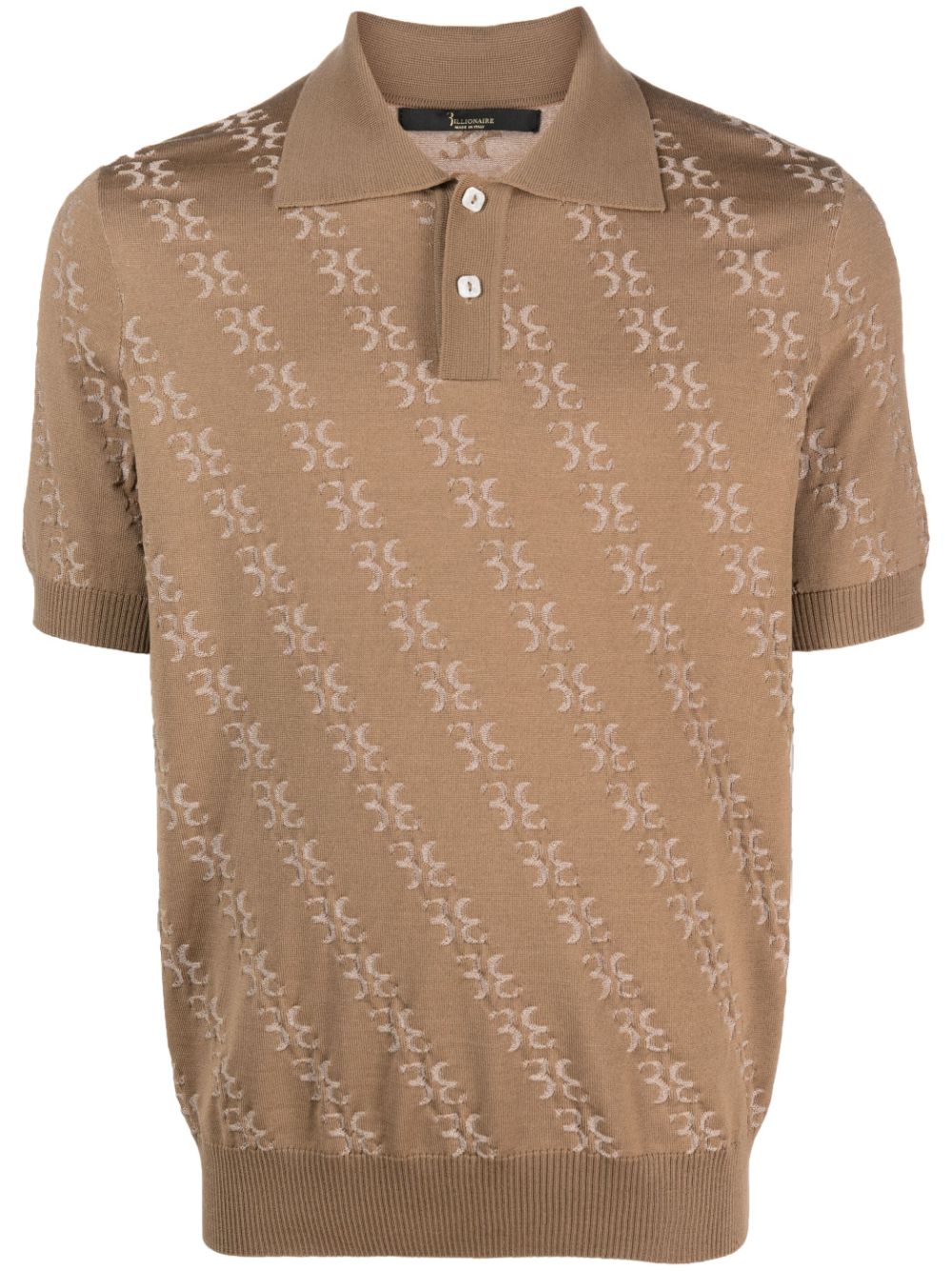 Billionaire  merino-blend polo shirt