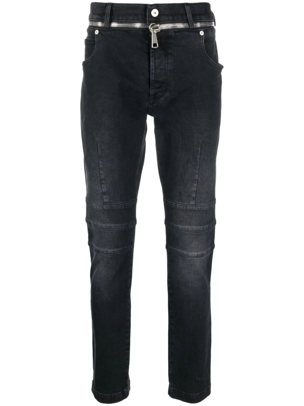 Balmain  zipped-belt jeans