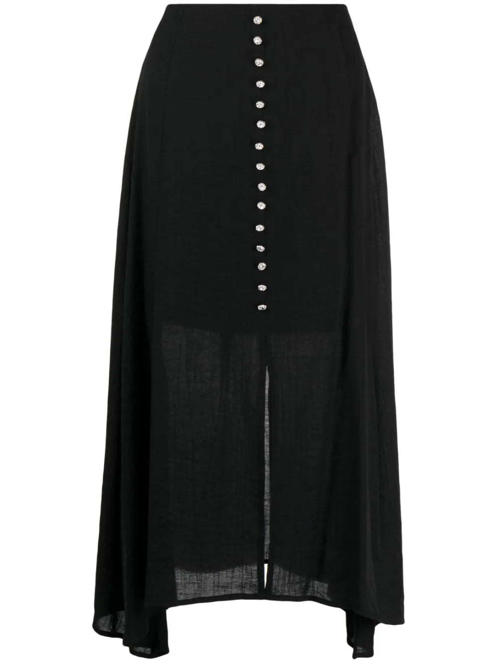 b+ab  button-embellished pleated skirt