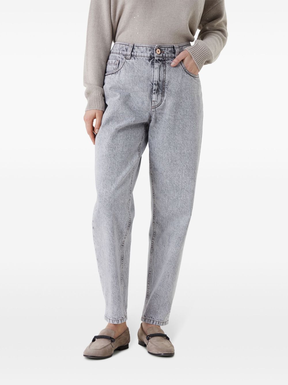 Brunello Cucinelli straight-leg mid-rise jeans