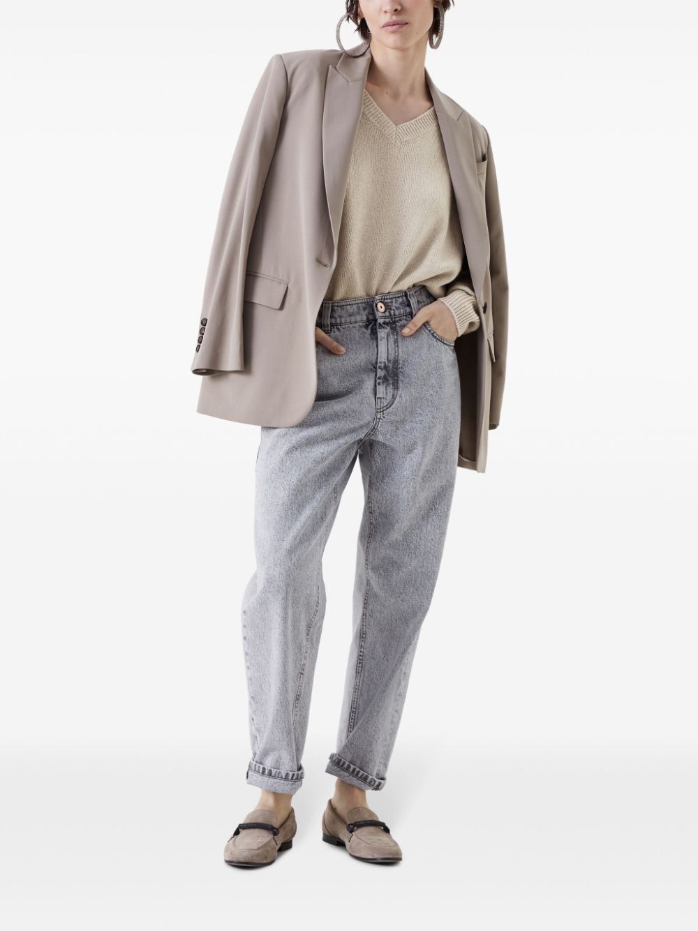 Brunello Cucinelli straight-leg mid-rise jeans