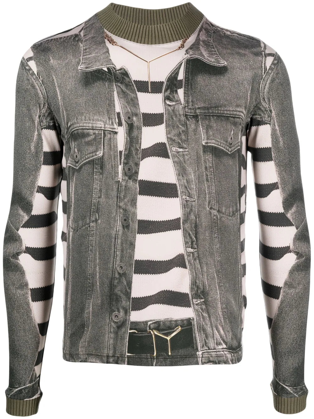 Y/Project  trompe l'oeil-print long-sleeved T-shirt