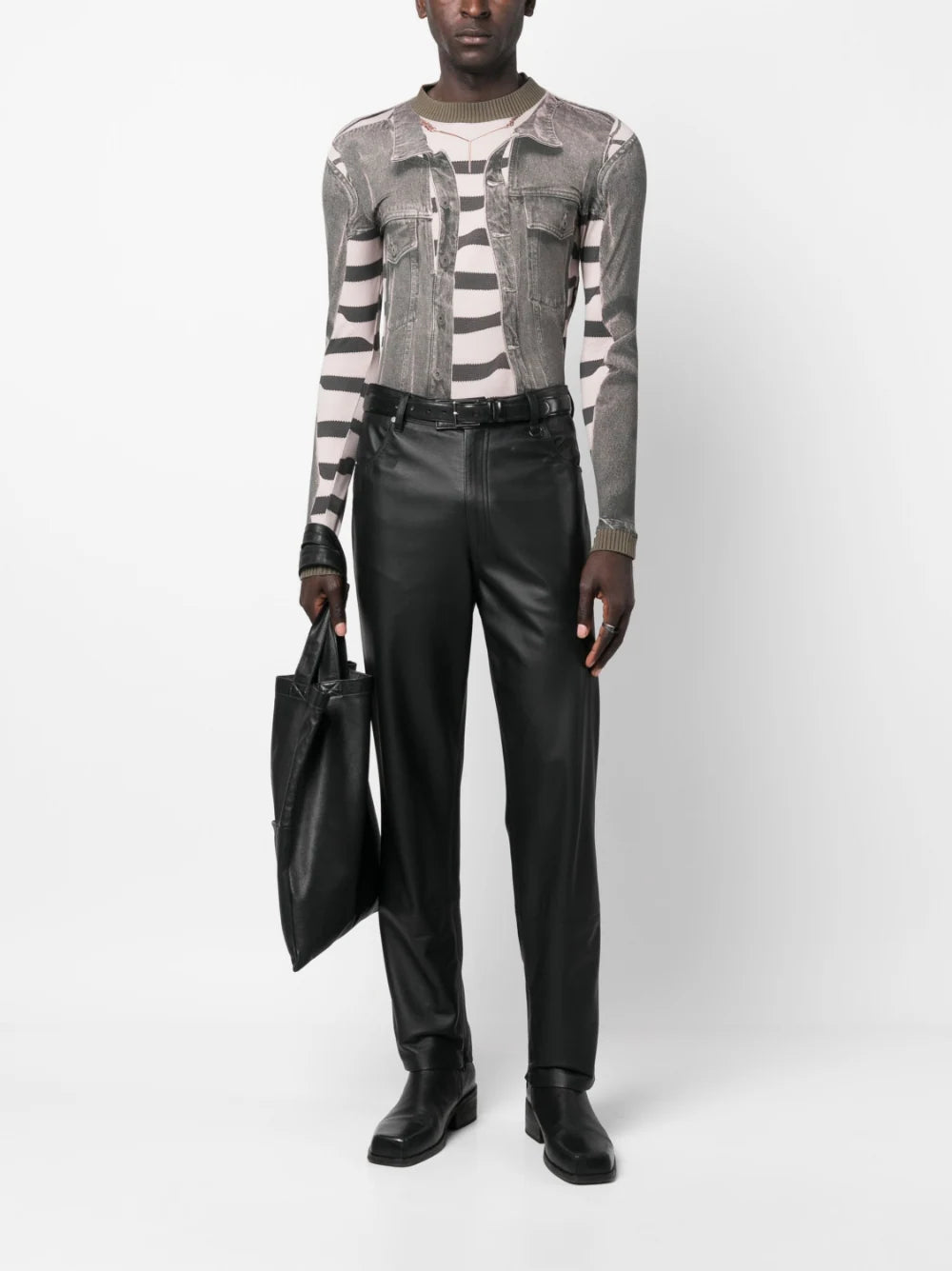 Y/Project  trompe l'oeil-print long-sleeved T-shirt