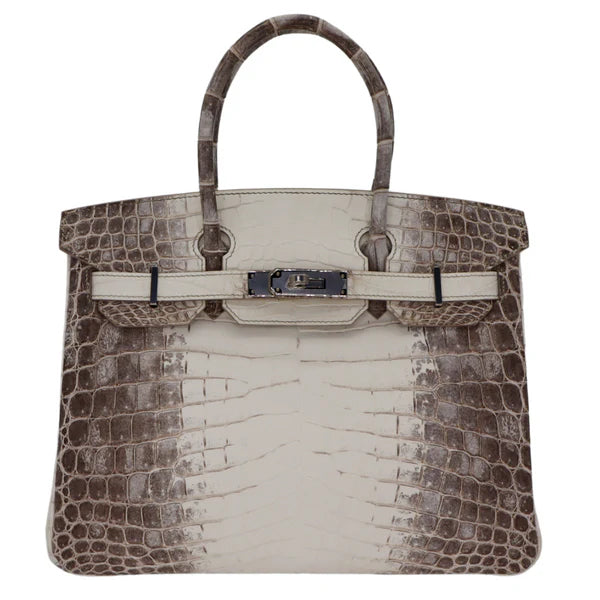 Blanc Himalaya Matte Niloticus Crocodile Palladium Hardware