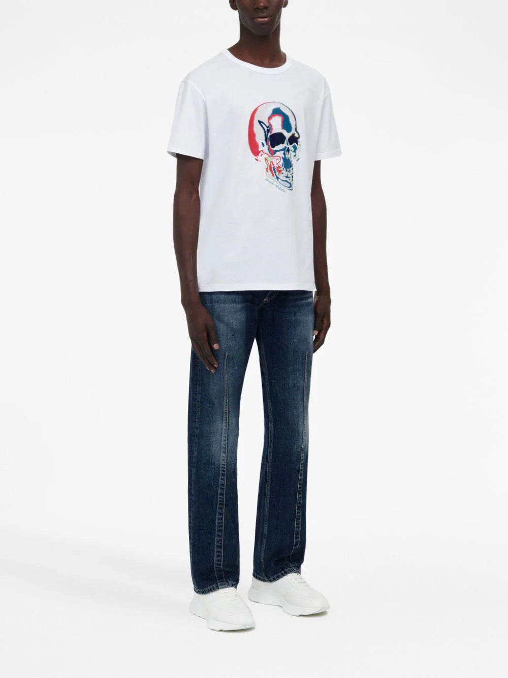 Alexander McQueen Solarised Skull print T-shirt