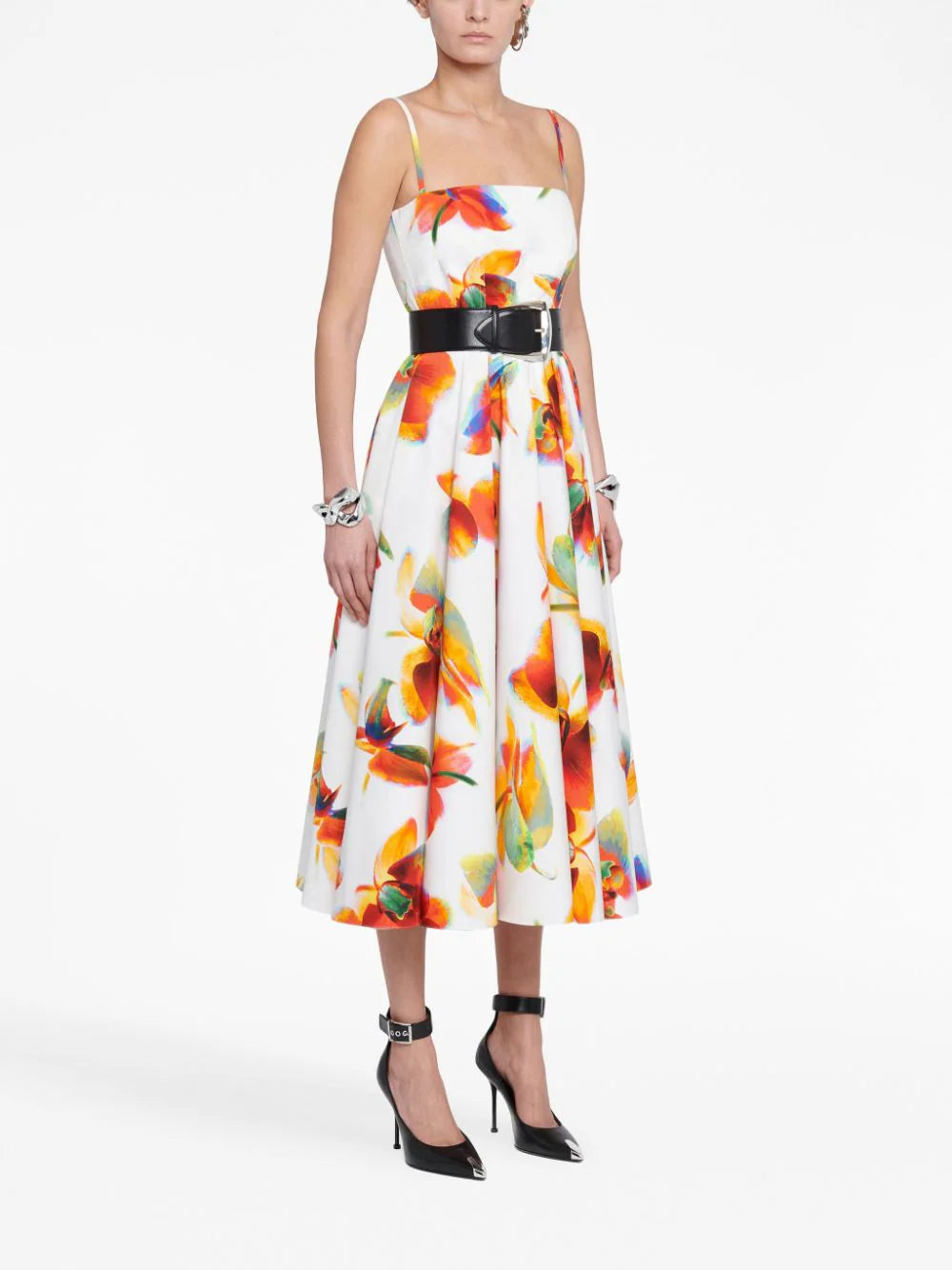 Alexander McQueen  Solarised Orchid pleated dress