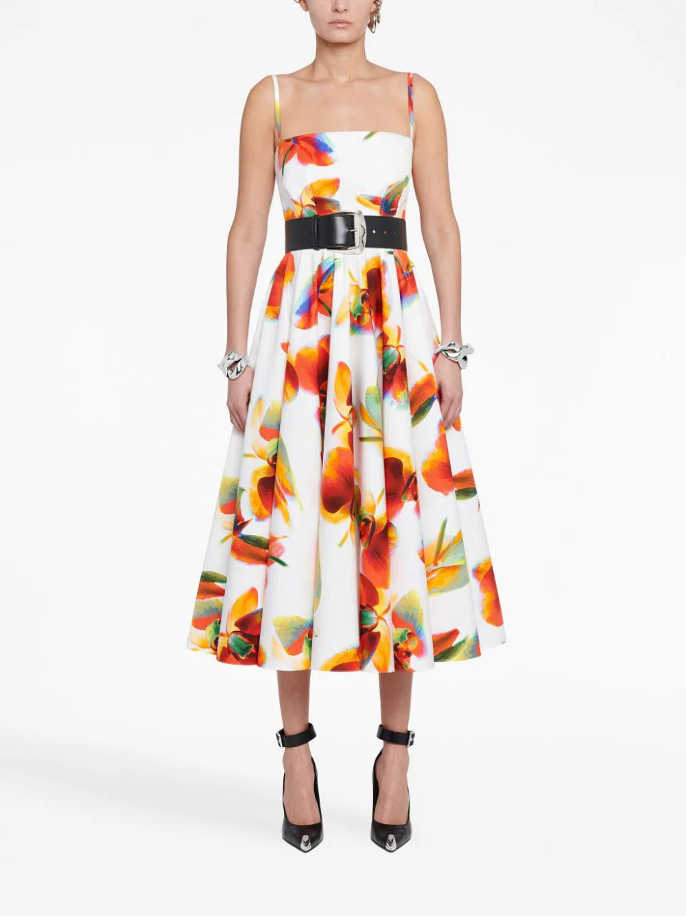 Alexander McQueen  Solarised Orchid pleated dress