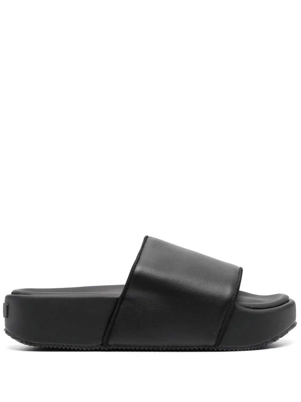 Y-3  plain leather slides