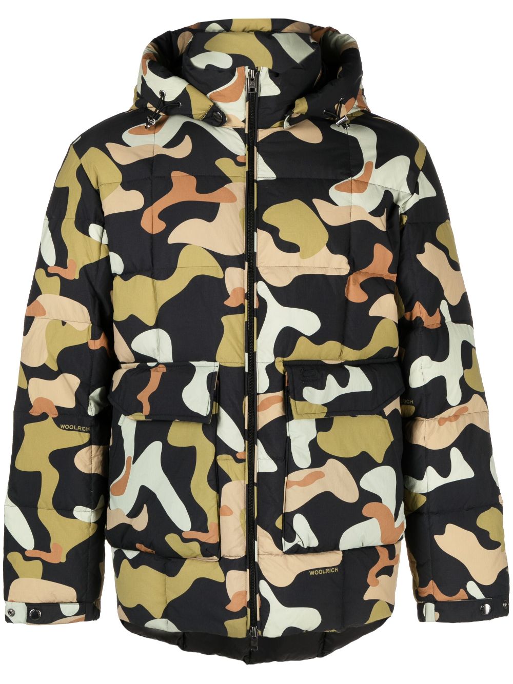 Woolrich  abstract-print padded jacket