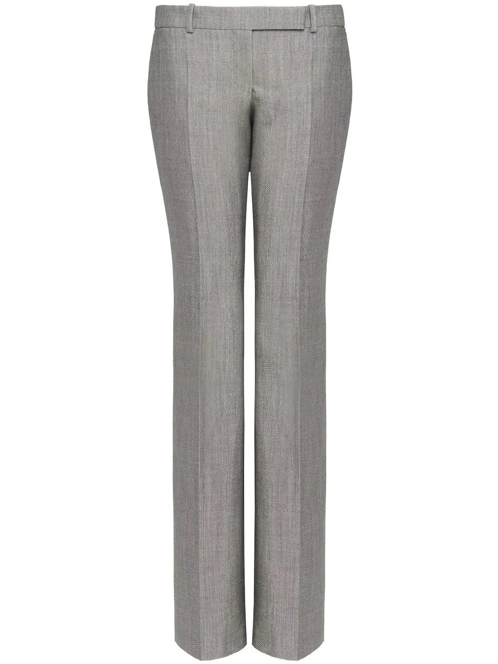 Alexander McQueen  wool-mohair bootcut trousers