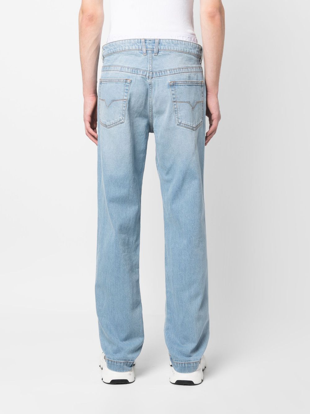 Versace Jeans Couture low-rise wide-leg jeans