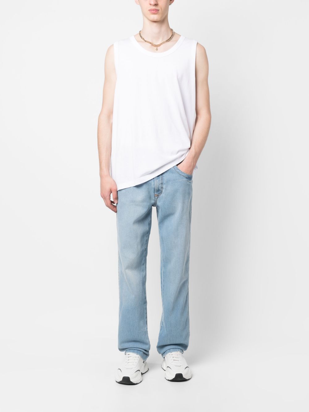 Versace Jeans Couture low-rise wide-leg jeans