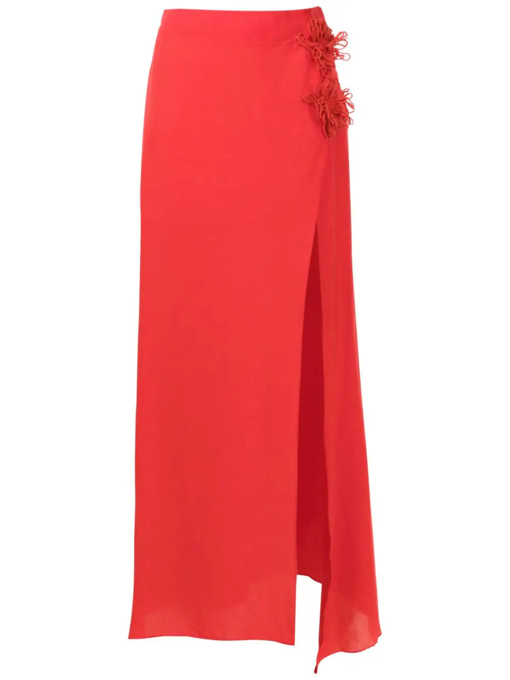 Amir Slama  floral-appliqué maxi skirt