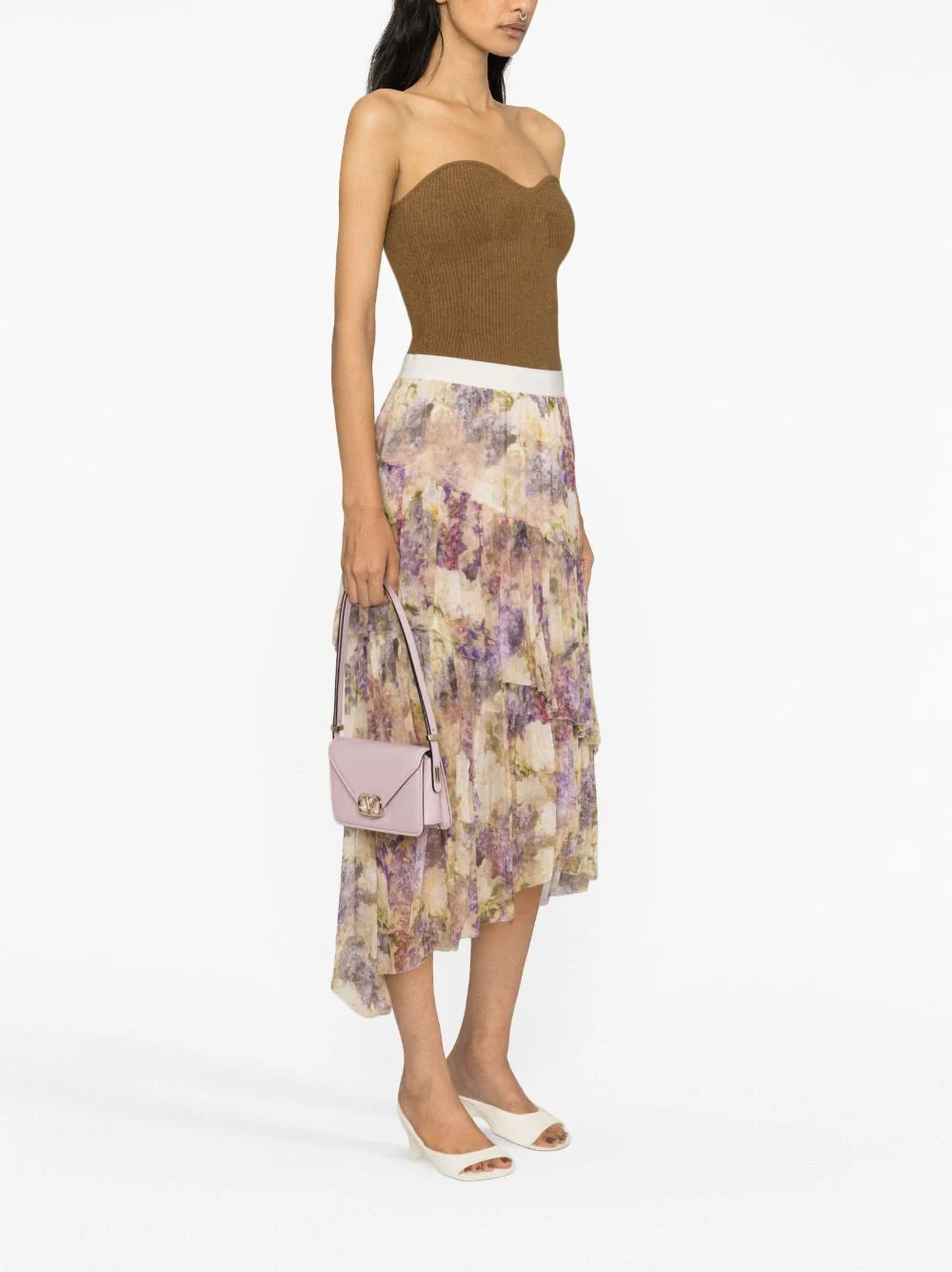 ZIMMERMANN  Lyrical asymmetric midi skirt
