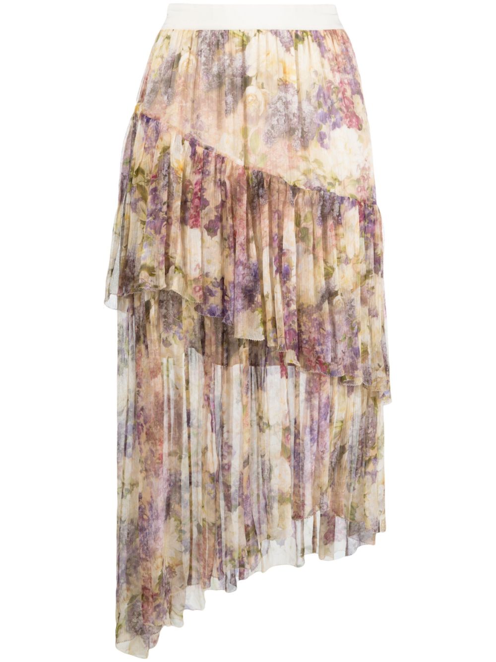 ZIMMERMANN  Lyrical asymmetric midi skirt