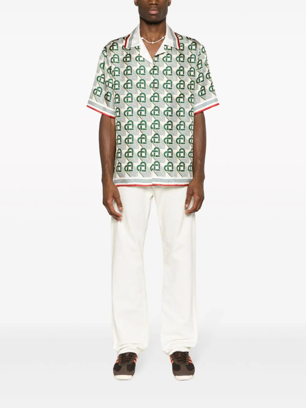 Casablanca  Heart Monogram silk shirt