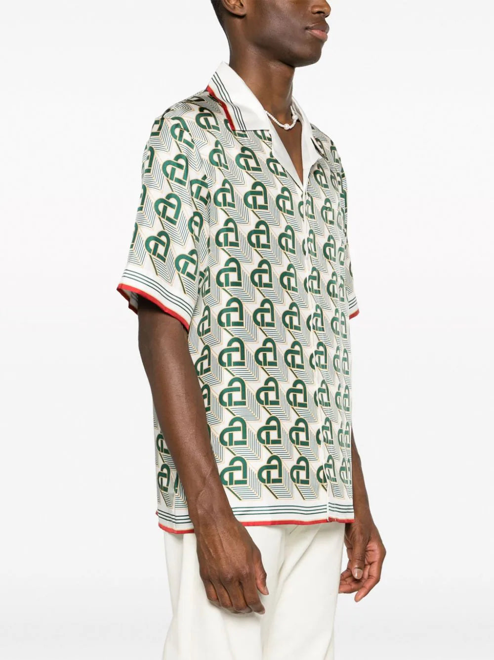 Casablanca  Heart Monogram silk shirt
