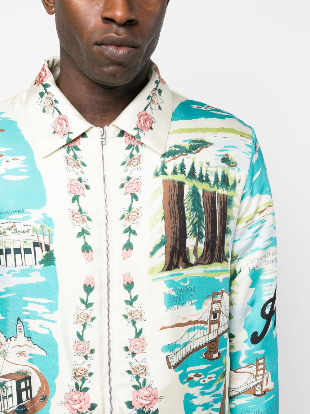 AMIRI California graphic-print shirt jacket