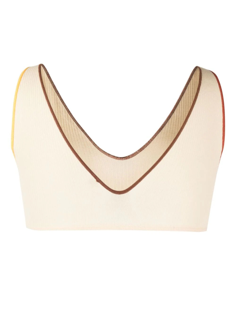 Baserange Pam ribbed organic-cotton bra