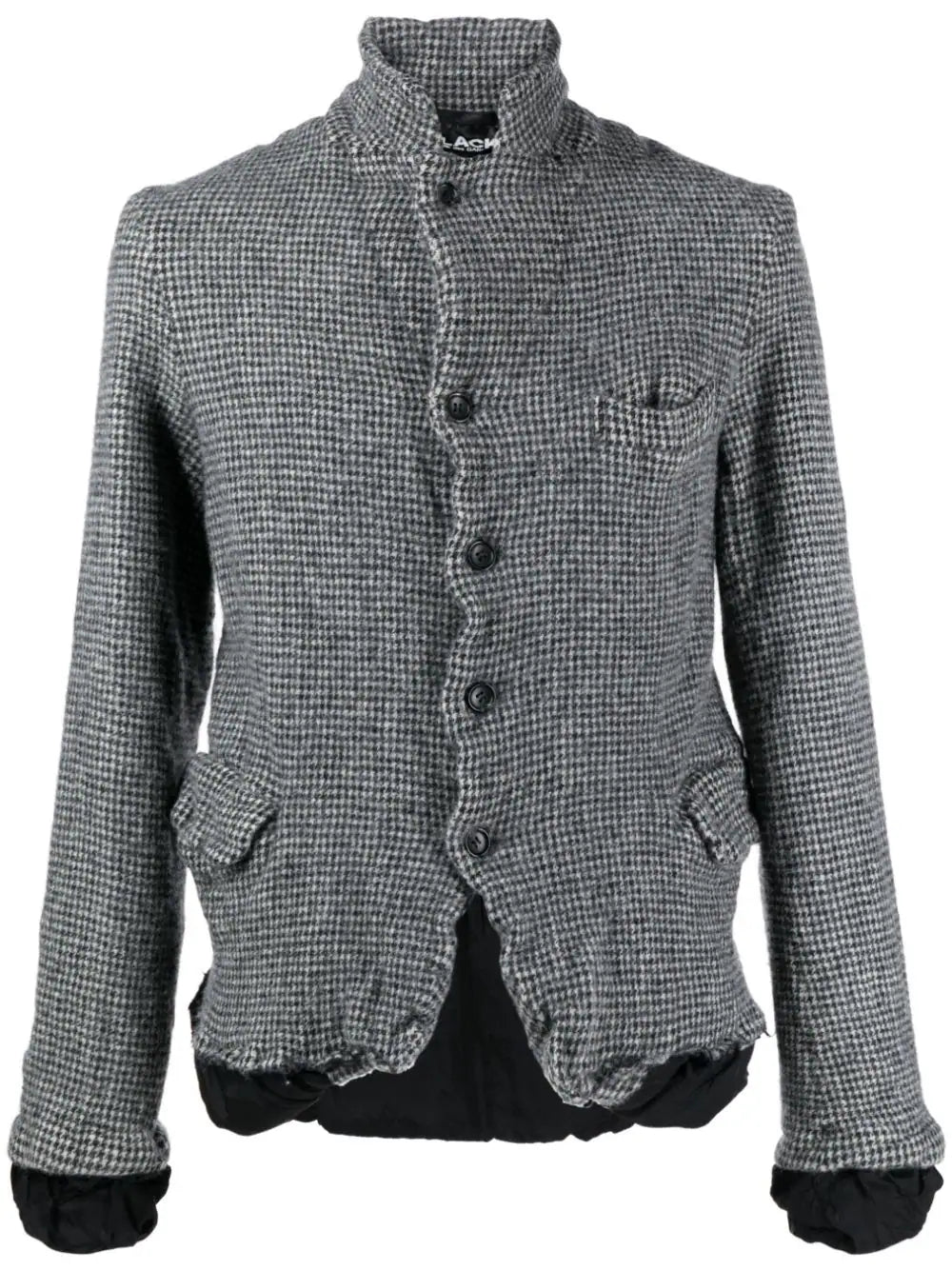 Black Comme Des Garçons  check-print wool blazer