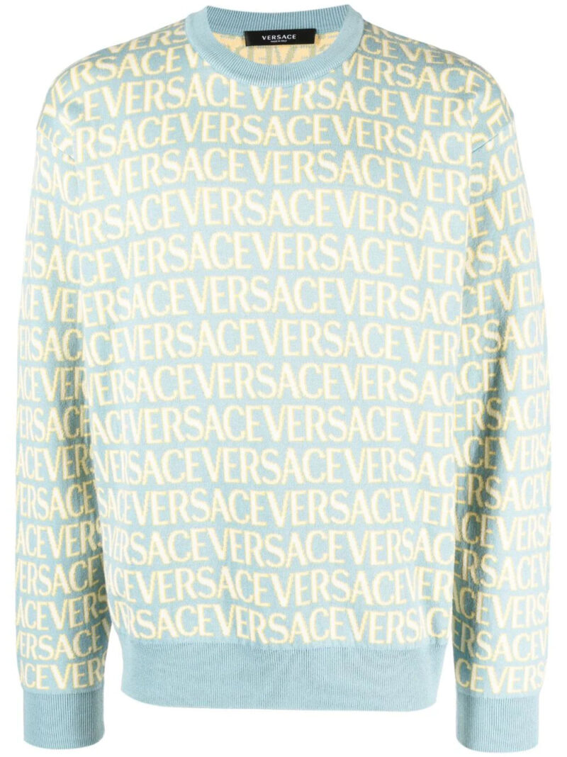 Versace  Versace Allover-jacquard cotton jumper