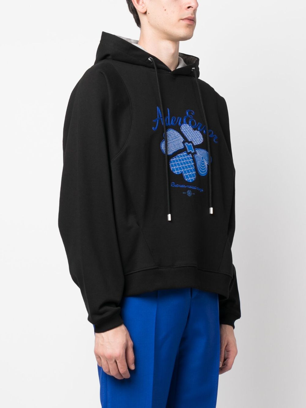 Ader Error  embroidered-logo cotton hoodie
