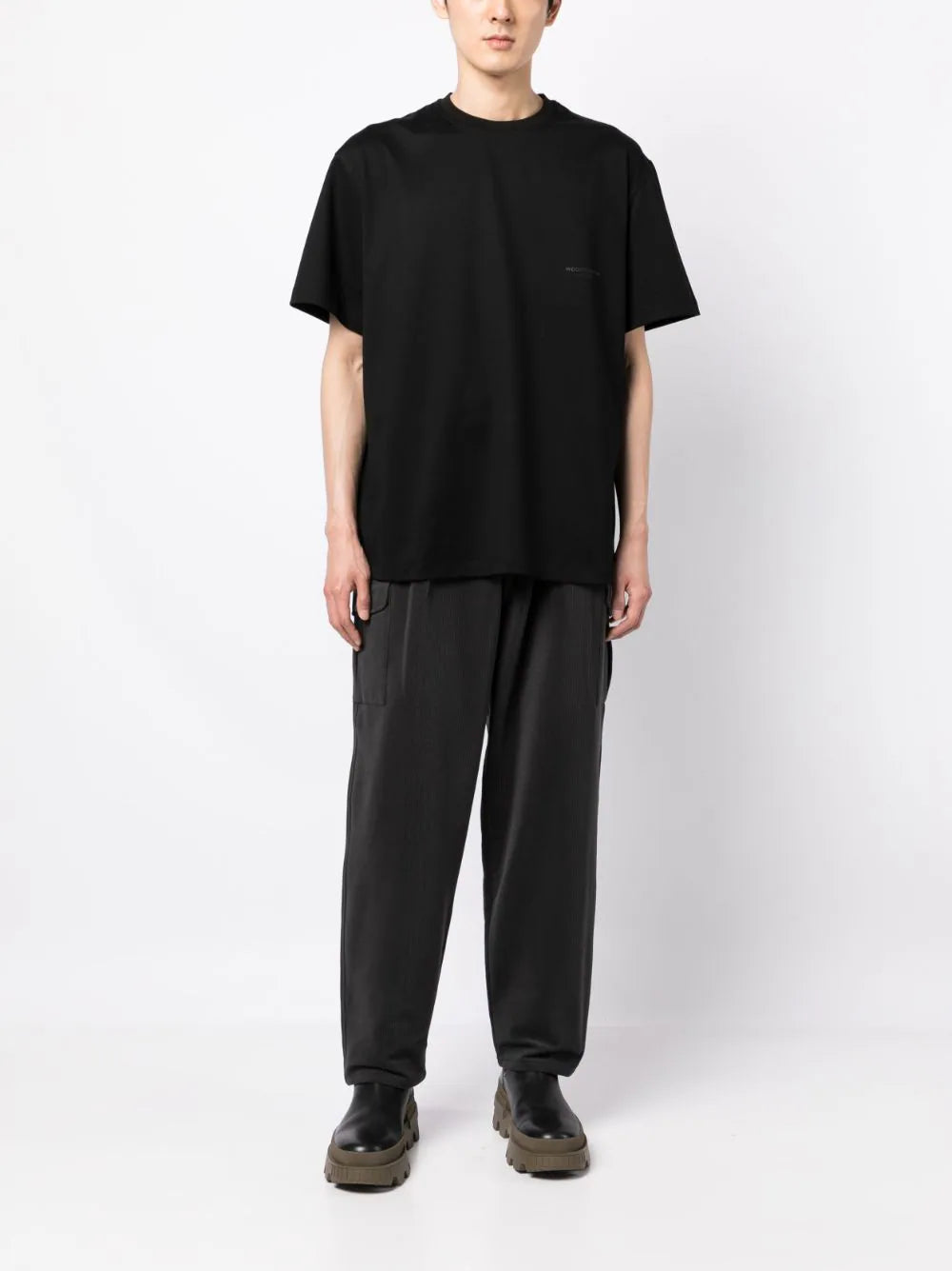 Wooyoungmi  logo-detail plain T-shirt