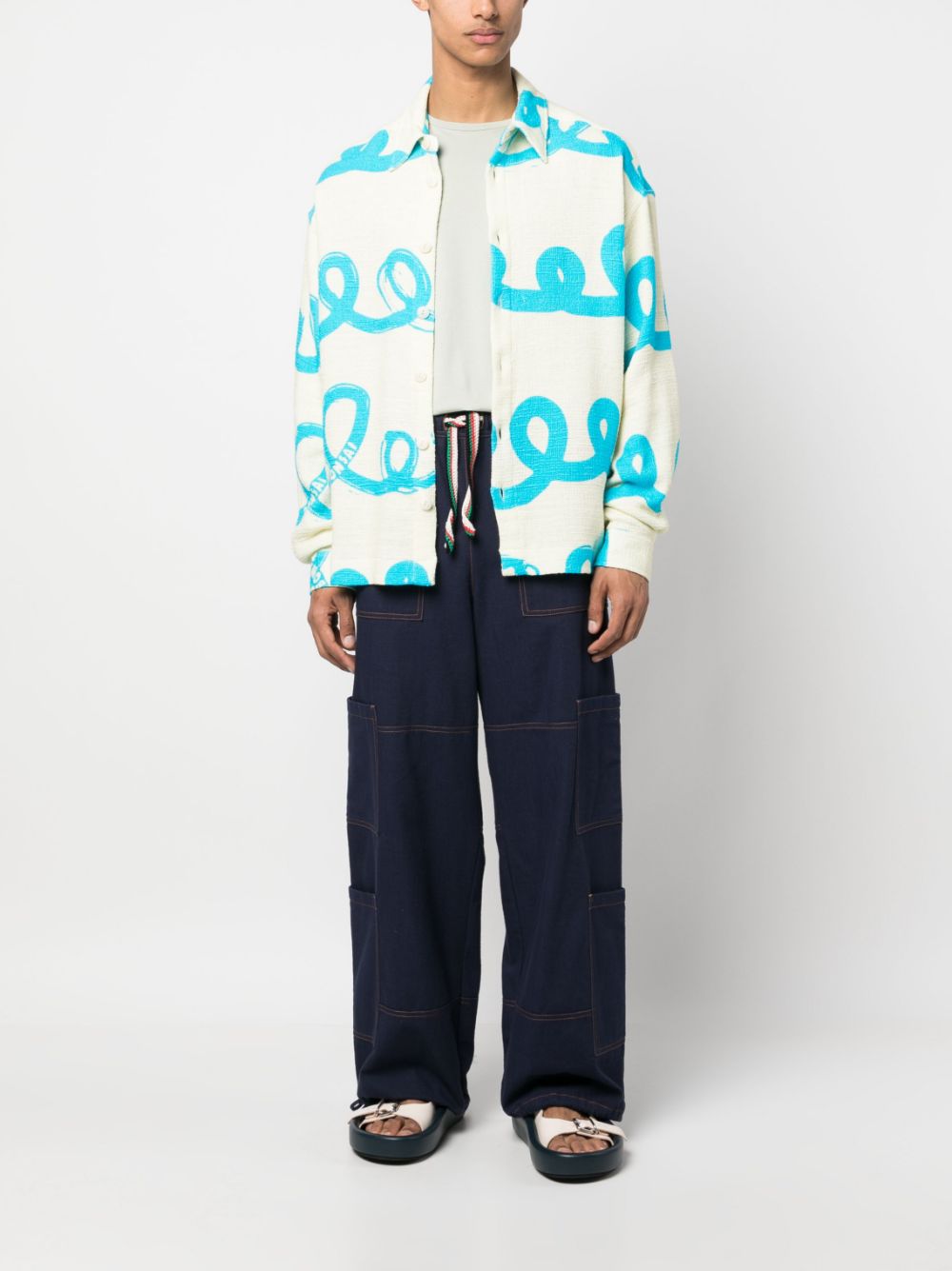 Bonsai  tie-dye shirt jacket