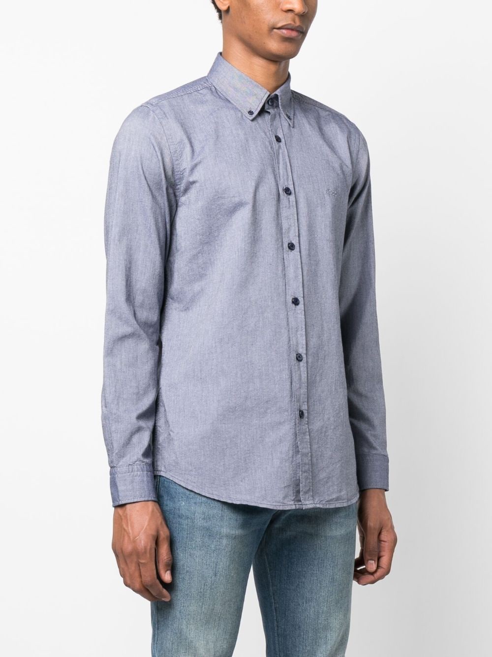 BOSS embroidered-logo detail shirt