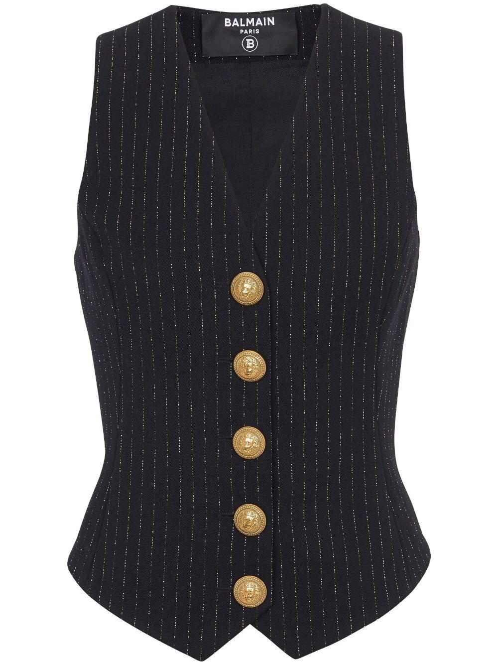 Balmain  lurex striped vest top