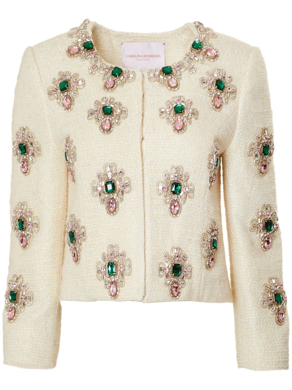 Carolina Herrera  crystal-embellished tweed jacket