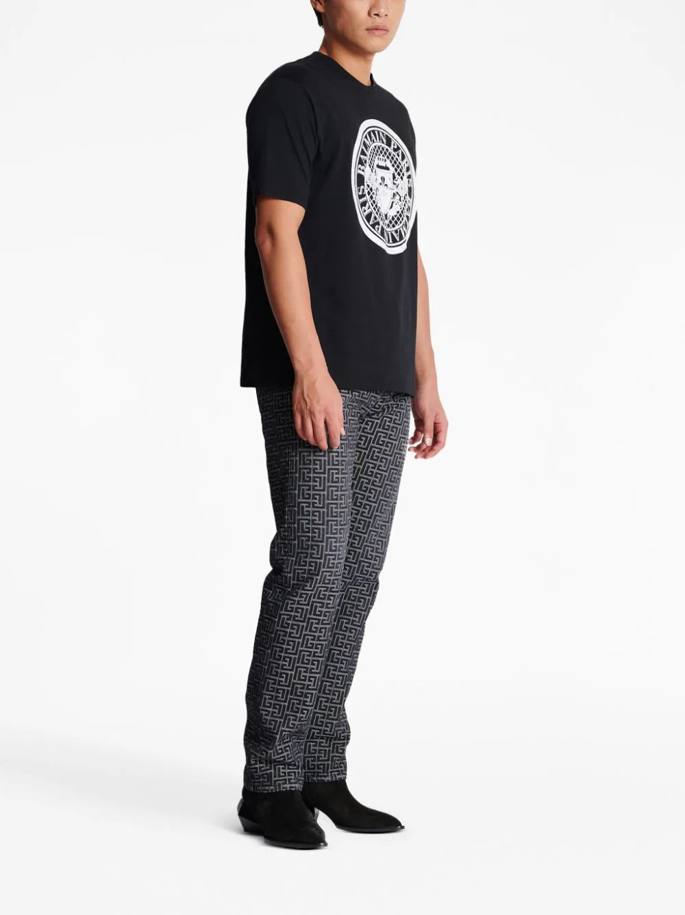 Balmain  Coin Flock round-neck T-shirt