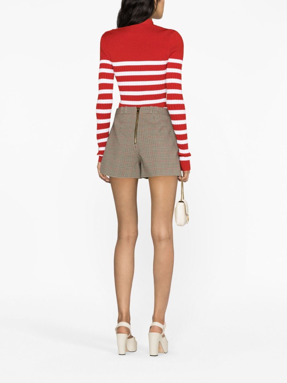 Balmain  vertical-stripe print tapered-leg trousers