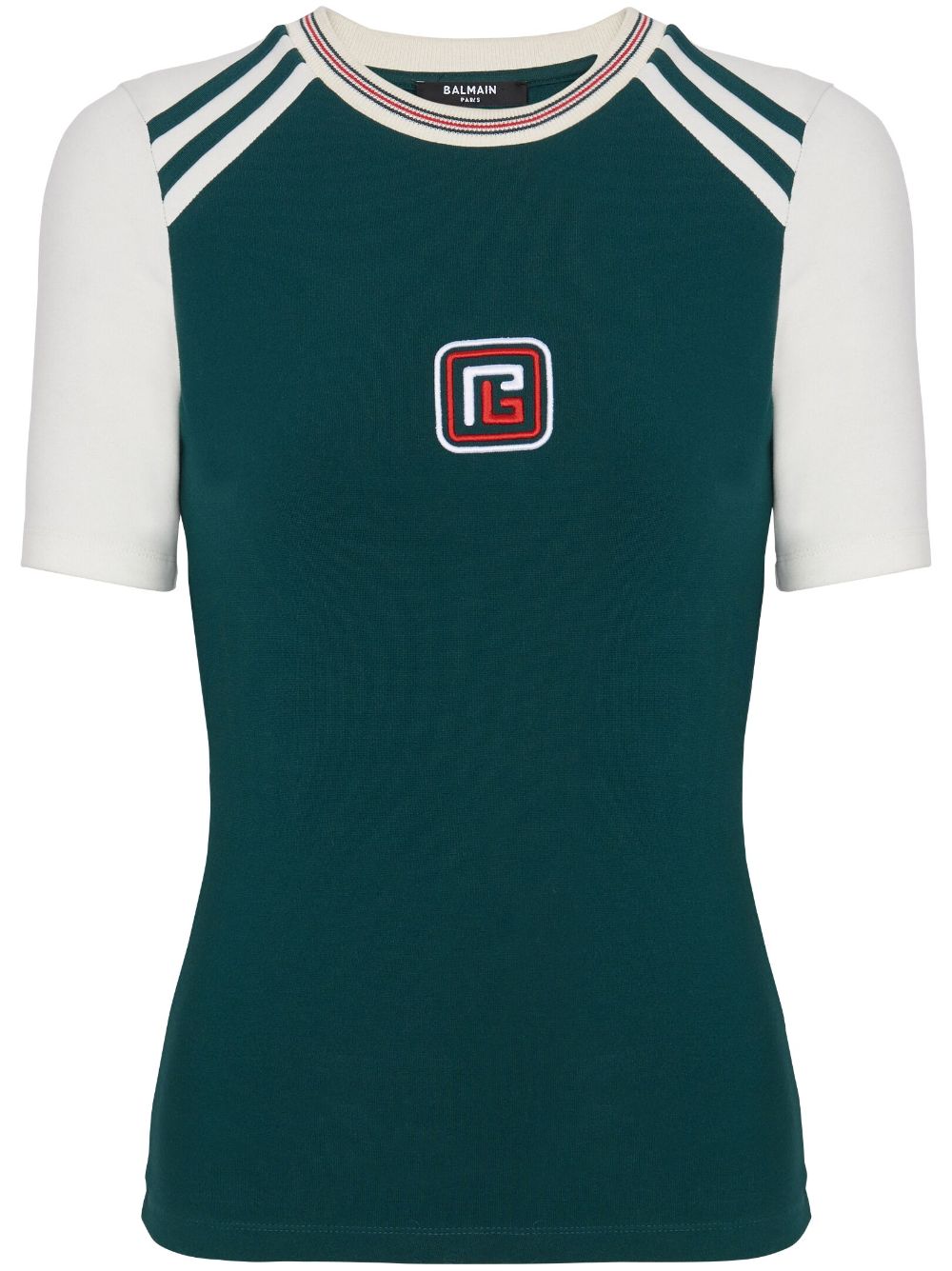 Balmain  PB embroidered short-sleeve T-shirt