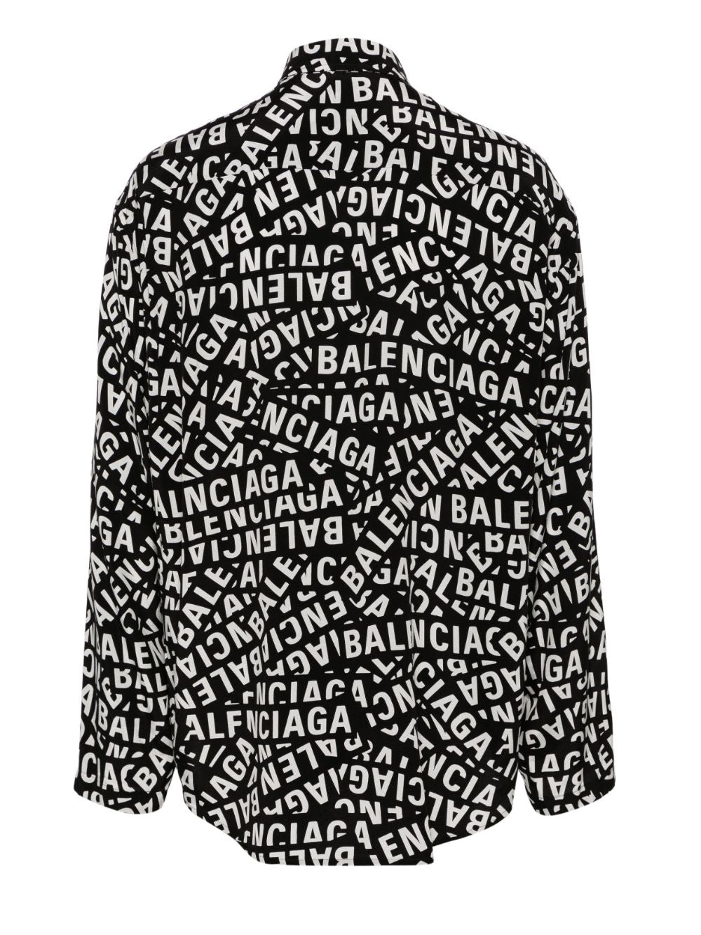 Balenciaga Logo Strips-print lounge shirt