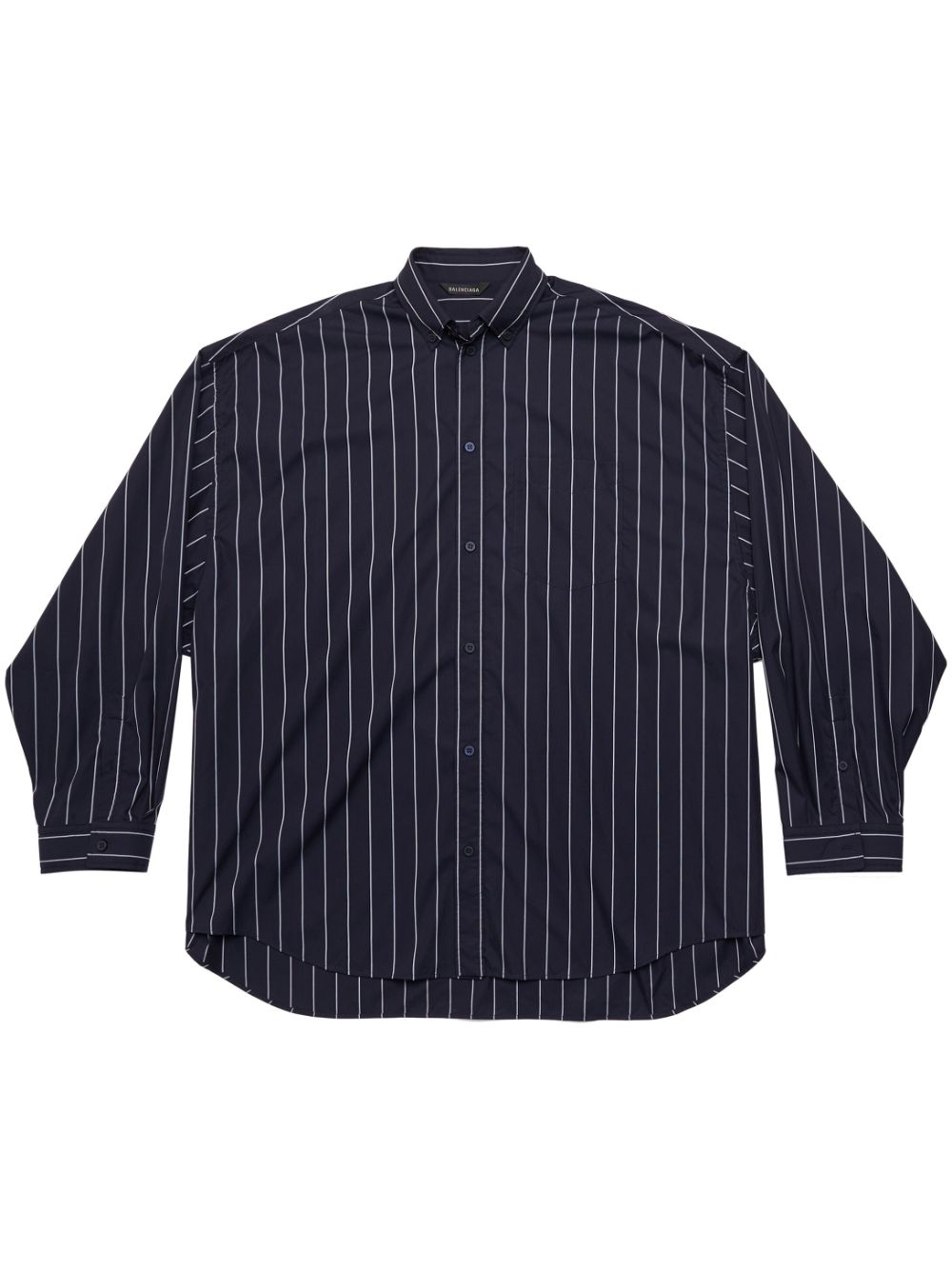 Balenciaga logo-print striped shirt