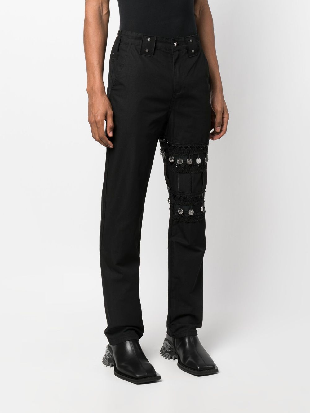 Youths In Balaclava  coin-detail straight-leg jeans