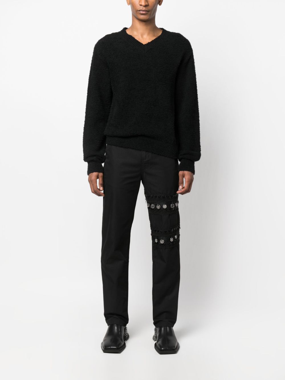Youths In Balaclava  coin-detail straight-leg jeans
