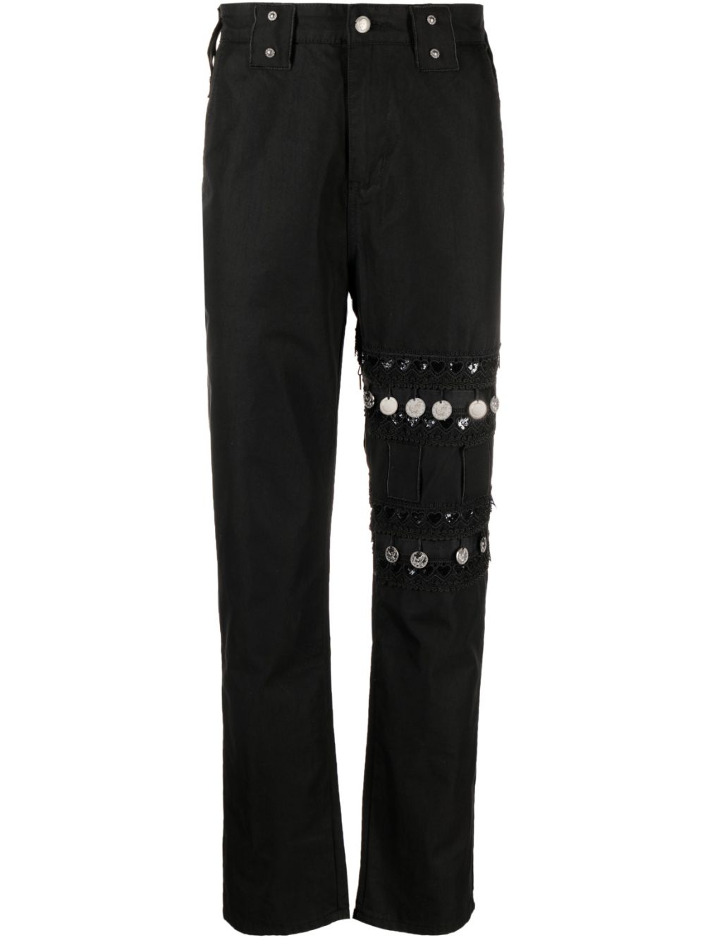 Youths In Balaclava  coin-detail straight-leg jeans