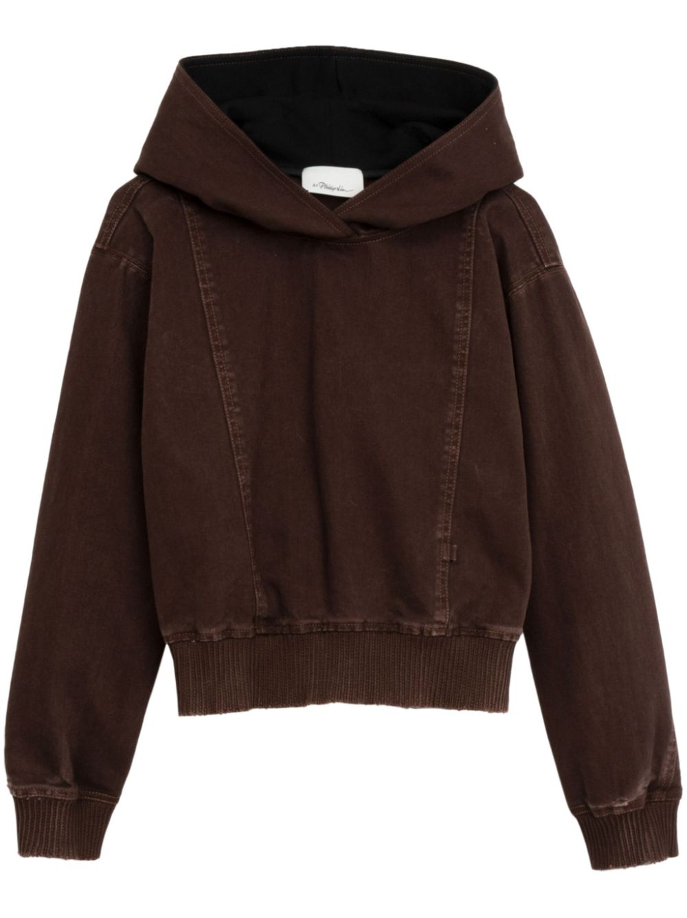 3.1 Phillip Lim  panelled denim hoodie